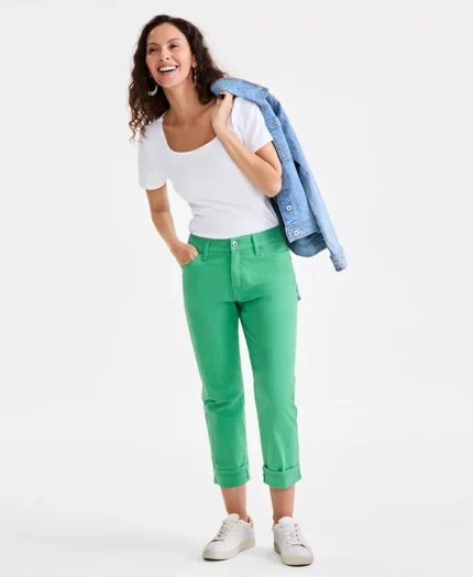 Women's Mid-Rise Curvy Capri Jeans, Created for Macy's0